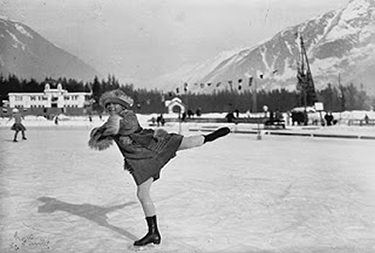 La Henie ai Giochi di Chamonix (© Olympic.org)