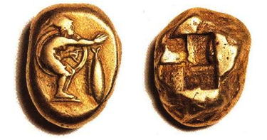  EL Statere di Kyzikos (Mysia) (ø 19.5 mm - g 15.93), coniato attorno al 475-450 a.C..